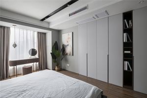 Dressing écologique haut de gamme personnalisé chambre à coucher armoire mobilier porte multiple en bois verre pour usage domestique - Product Image 4