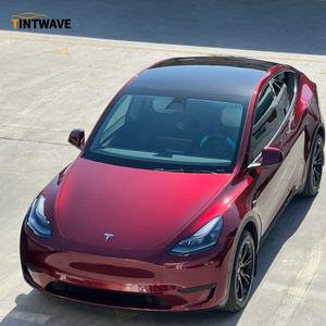 PET 액체 자동차 바디 랩 비닐 필름 드래곤 블러드 레드 다양한 색상의 황변 방지 및 자외선 차단 색상 변경 기능 - Product Image 2