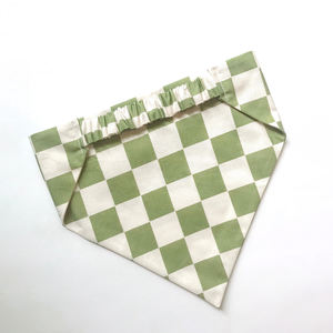 وشاح للكلاب بتصميم جديد وعصري من مورد مستلزمات الحيوانات الأليفة، وشاح أخضر لطيف للكلاب في الصيف، ربطة شعر مرنة للكلاب، إكسسوار للرقبة للحيوانات الأليفة - Product Image 2