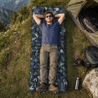 Matelas de camping gonflable moderne, léger et épais, de taille individuelle (6,5 pieds), avec pompe à pied intégrée, pour hôtel, voyage, tente, randonnée