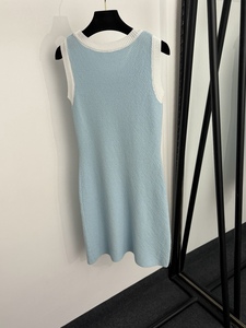 Vêtements de marque de luxe célèbres pour femmes, nouvelle robe-veste en tricot sans manches avec ceinture, vêtements de créateur - Product Image 2
