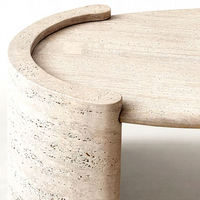 Table basse de salon Cammy Stone, style nordique simple et moderne, plateau en marbre de pierre naturelle, mobilier de maison, design de luxe léger