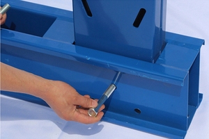 Sistemi di scaffalature industriali per carichi pesanti, scaffali a sbalzo per tubi, scaffalature per pallet, verniciate a polvere blu, usate per impilamento - Product Image 4