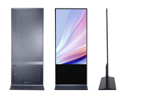 Écran publicitaire LCD intérieur 43 50 55 65 75 pouces, sur pied, Android en option, écran tactile, télécommande, CMS