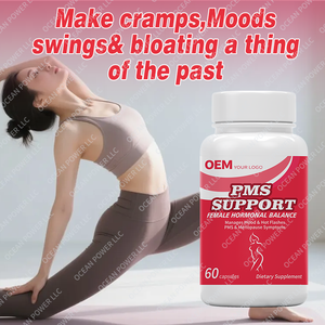 Compléments alimentaires en capsules pour la ménopause, marque privée OEM, cohosh noir, dong quai, complément de soutien pour le syndrome prémenstruel - Product Image 2