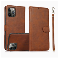 Étui de protection magnétique en cuir PU, pochette portefeuille, coques arrière pour iPhone 18 Pro Max, étui en cuir pour iPhone 17 Pro, Samsung S26 Ultra