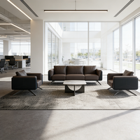 Mobilier de bureau, ensemble de canapés de direction, mobilier moderne pour réception, canapé modulaire pour visiteurs