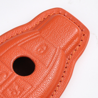Étui pour clé de voiture Mercedes en cuir véritable fait main, housse de clé avec fenêtre pour logo, pochette de protection fine, cadeau idéal pour hommes et femmes