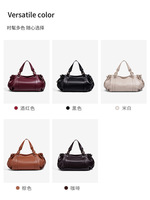 Tas Kulit Wanita Model Vintage Mewah Terbaru Grosir Pabrik, Tas Lipit Unik, Tas Selempang Santai, Tas Ketiak