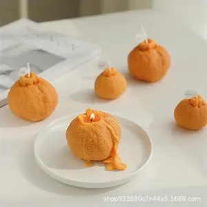 중국 제조사 오렌지 못생긴 오렌지 소이 왁스 캔들 생일 선물 상자 양초 향기 결혼식