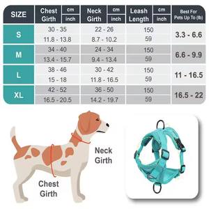 Joysing Harnais réfléchissant réglable en polyester pour chien, rembourré doux sans étranglement avec poignée d'entraînement facile à contrôler pour chiens et chats - Product Image 6