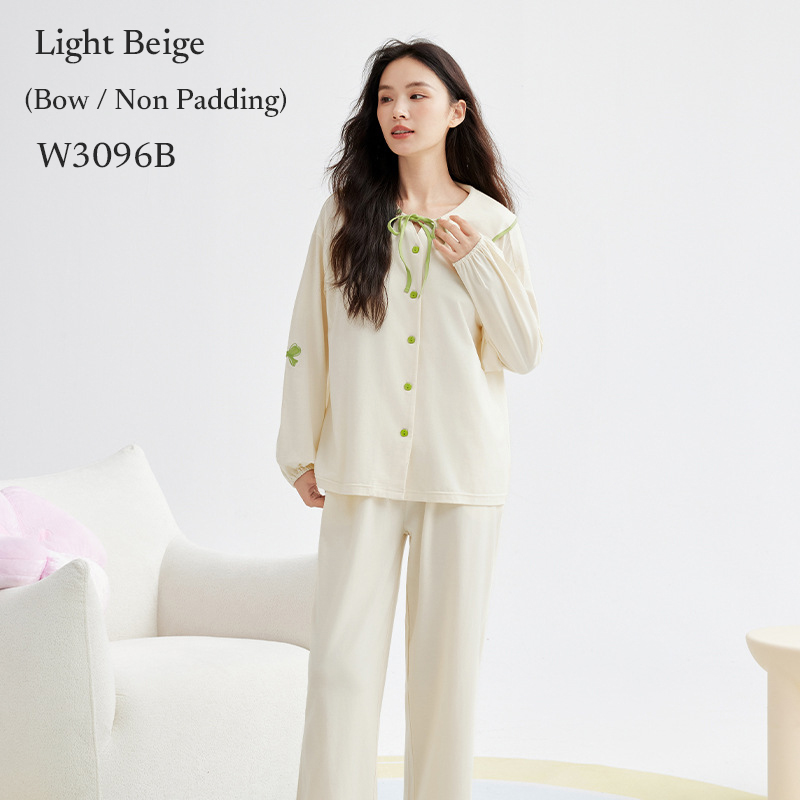 โบว์สีเบจอ่อน W3096B