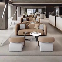 Ensemble de canapés modulaires MYUZ 2025 avec éponge haute densité pour bureau, hall d'hôtel et salon