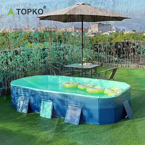 TOPKO dayanıklı zemin üstü kalınlaşmış kapalı kapalı açık Pvc şişme havuz için çocuklar havuzları için havaya uçurmak havuzu - Product Image 3