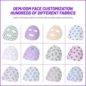 Petit ours impression feuille faciale pas de feuille de <span class=keywords><strong>masque</strong></span> Facial sec liquide personnalisé imprimé <span class=keywords><strong>masque</strong></span> Facial tissu <span class=keywords><strong>masque</strong></span> en Fiber de bambou - Product Image 2