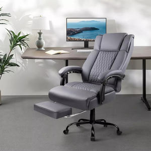 CA New Pu Leder Executive Büros tühle Home <span class=keywords><strong>Office</strong></span> <span class=keywords><strong>Massage</strong></span> Executive Stuhl mit Heizung und Fuß stütze 400lbs groß und groß - Product Image 2