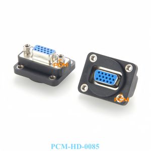 Adaptador de cambiador de género de enchufe VGA de montaje en Panel <span class=keywords><strong>HD15</strong></span> acoplador VGA <span class=keywords><strong>D</strong></span>-<span class=keywords><strong>Sub</strong></span> 15pin mamparo hembra a hembra adaptador soporte de pedido a granel - Product Image 1