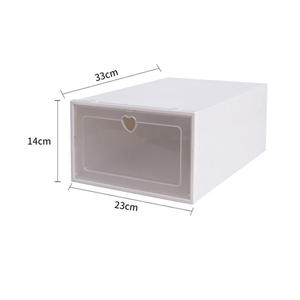 Boîte de rangement à chaussures empilable et étanche en gros, transparente, épaissie, pour la maison, le salon, organisateurs de chaussures en plastique, gain de place - Product Image 2