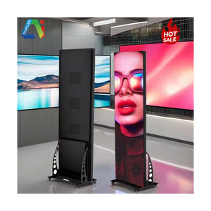 Haute Résolution P1.25 P2 P2.5P3 Intérieur Extérieur Plancher Mobile LED Affiche Stands LED <span class=keywords><strong>ADS</strong></span> Média Écran pour Magasin Centre Commercial Hôtel - Product Image 2