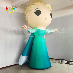 Personaggio dei cartoni animati gonfiabile su misura di ghiaccio e neve principessa gonfiabile con luce a Led - Product Image 2