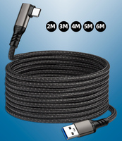 Câble de charge super rapide Type C 60W 3A 1m 2m 3m 5m en alliage d'aluminium et nylon tressé, câble USB3.2 pour lunettes VR OculusQuest2