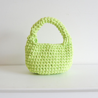 2025 haute qualité mode coréenne femmes main Crochet sac luxe Simple fil laine fermeture ouverte pour plage voyage utilisation