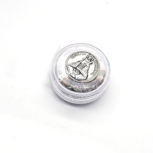 Plastic <b>Box</b> Metal Sheet Round 2x3.5cm Virgen De Covadonga Jewelry Storage Container - Product Image 4