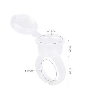 Anello di supporto adesivo con colla a pigmenti riutilizzabile di alta qualità con coperchi per la colorazione dell'estensione delle ciglia <span class=keywords><strong>Tatoo</strong></span> - Product Image 3
