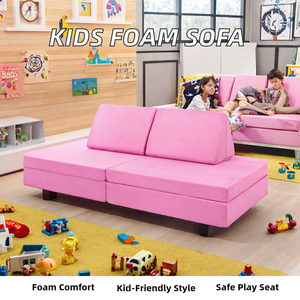 โซฟาเด็กโฟมทันสมัย ยี่ห้อ OEM สำหรับห้องนั่งเล่นเด็กในบ้านพักตากอากาศ - โซฟาเล่น - Product Image 2