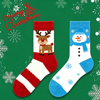 Chaussettes d'hiver en coton personnalisées pour la vente en gros, avec design de revers, écologiques, antibactériennes, respirantes, pour usage quotidien