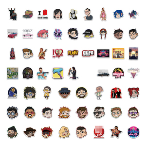 สติกเกอร์ลายกราฟฟิตีเกม <span class=keywords><strong>GTA6</strong></span> แบบใหม่ 60 ชิ้น สำหรับตกแต่งขวด แล็ปท็อป แผ่นสติกเกอร์ตัวละครคลาสสิก - Product Image 3