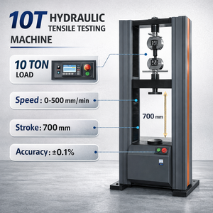 Hydraulischer Zugfestigkeitsprüfer für Stahlplattenmaterialien mit 0,1% Genauigkeit, Laborprüfgerät - Product Image 3