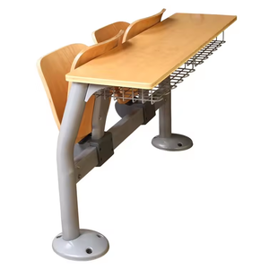 Meubles pas chers, bureau d'école en métal avec pieds en acier et chaise pliante pour l'école et l'université, chaise pour étudiants - Product Image 4