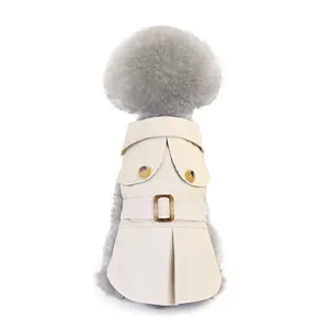 Autumn Winter New Fashion Pet Clothes Dog Trench Coat 100% Polyester EU And US Best Selling Pet Coats Wholesale