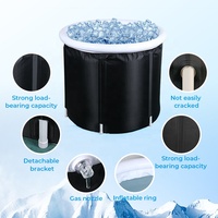 Bain à remous gonflable, bain de glace, bain froid, baignoire pliable portable pour adultes, pour l'extérieur