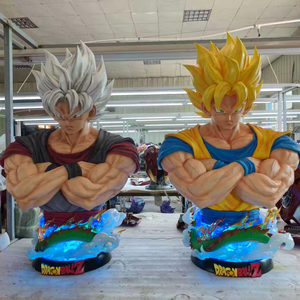 Statua di <span class=keywords><strong>Goku</strong></span> di <span class=keywords><strong>Dragon</strong></span> <span class=keywords><strong>Ball</strong></span> <span class=keywords><strong>Z</strong></span> a Mezzo Busto in Resina con Illuminazione - Product Image 1
