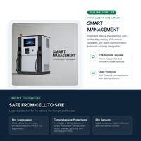 Armoire de recharge extérieure intégrée pour stockage d'énergie DC, conception modulaire IP54, 50 kW, 93 kWh, refroidissement liquide intelligent pour recharge de VE