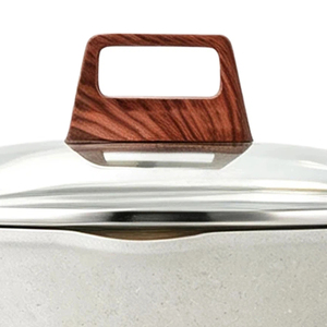 Modern Design Durable Popular 24cm <b>Non</b> <b>Stick</b> Coated Aluminum Home Cooking Frying <b>Wok</b> Pan <b>with</b> Glass <b>Lid</b> - Product Image 3