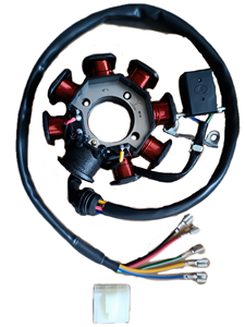 Nouveau <span class=keywords><strong>Stator</strong></span> Magnéto Professionnel pour Moto CG125 200cc Moteur 4 Temps – Bobine d'<span class=keywords><strong>Allumage</strong></span> Durable - Product Image 1