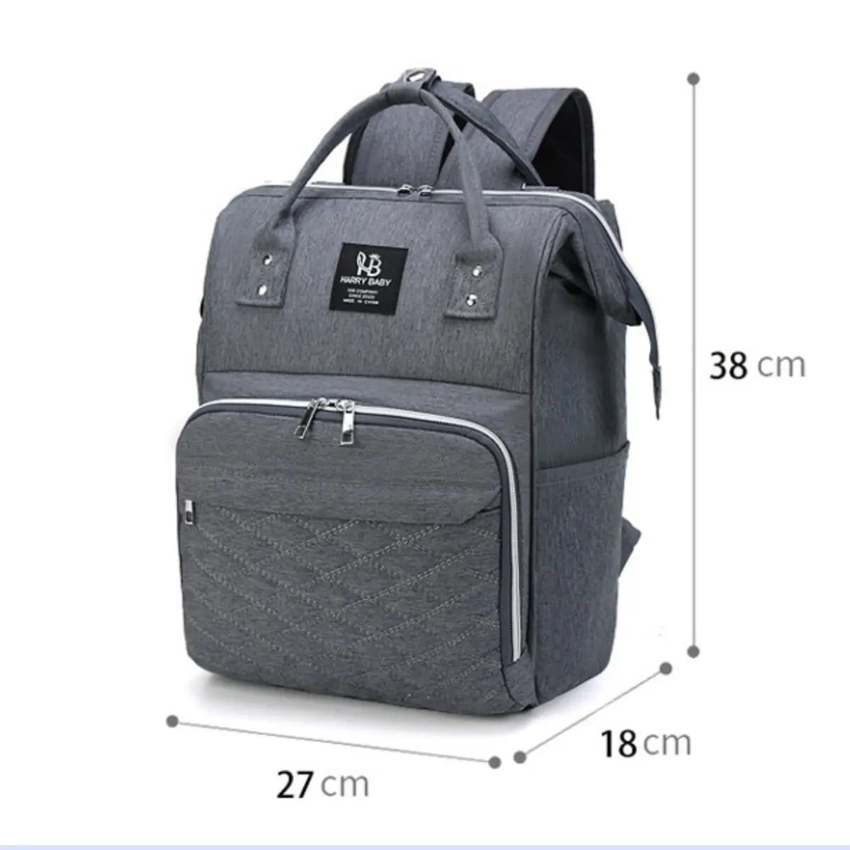 حقيبة ظهر جديدة للأمهات متعددة الاستعمالات قابلة للطي محمولة للسرير وحقيبة حفاضات الأطفال