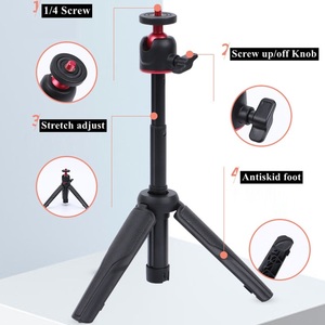 Supporto da Tavolo per Fotocamera e Smartphone, Asta Telescopica per Selfie, Mini Treppiede da Scrivania per Streaming Live e Video - Product Image 4