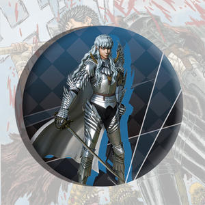<span class=keywords><strong>Berserk</strong></span> la légende de Saberwind Badge Sceau de guerre Guts Pin Technique d'estampage Pendentif rond en fer blanc - Product Image 6