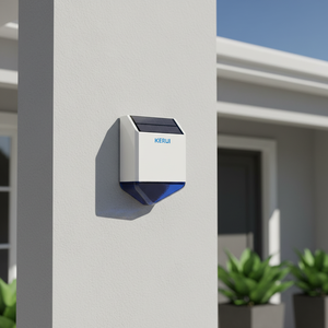 Alarma Inalámbrica para Seguridad del Hogar, DC 5V RF433, Sirena con Luz Estroboscópica, Alarma Solar Exterior Impermeable - Product Image 1