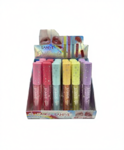 Saniye Lip Gloss 6 ml, lucidalabbra liquido con vitamina E, formato regolare, trucco di bellezza per labbra - Product Image 1