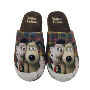 Mode hiver mignon dessin animé <span class=keywords><strong>chien</strong></span> motif imprimé coton pantoufles personnalisé hommes et femmes flanelle Couple maison pantoufles - Product Image 1