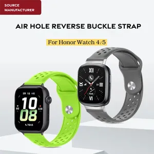 Bracelet de remplacement pour montre connectée <span class=keywords><strong>Honor</strong></span> <span class=keywords><strong>5</strong></span>/4, réglable, durable, doux, léger, respirant, résistant à la transpiration, à dégagement rapide, avec boucle inversée - Product Image 2