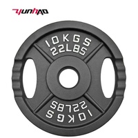 Plaque de contrepoids à quatre barres en fonte standard de 50 mm (1,25-25 kg) avec deux poignées pour entraînement de force en salle de sport