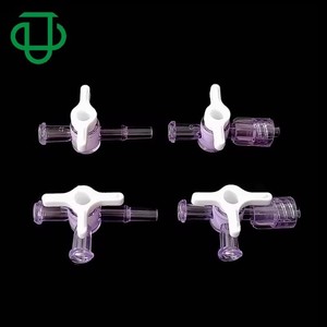 Vanne de régulation de débit en plastique PC violet de haute qualité, à deux ou trois voies, résistante aux radiations, avec poignée en PE - Product Image 3