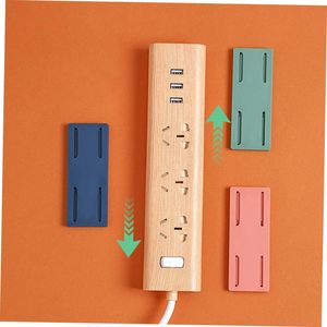 Organizador de Cables Adhesivo para Pared, Soporte para Enchufes sin Perforaciones, Tablero de Enchufes Colgante - Product Image 5