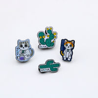 Produsen Grosir Kerajinan Logam Lucu, Pin Lapel Karakter Anime Kustom, Enamel Keras dan Lunak, Desain Kustom